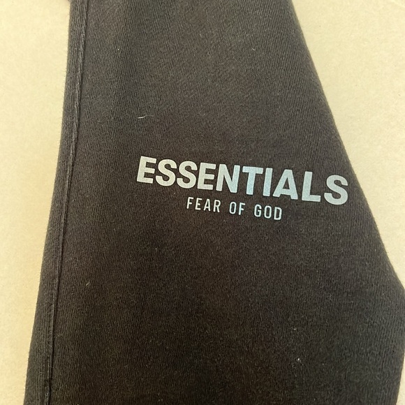 ESSENTIALS FEAR OF GOD MENS BLACK JOGGER SWEATPANTS SIZE SMALL - Picture 10 of 16